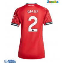 Manchester United Diogo Dalot #2 Domaci Dres za Ženska 2025-26 Kratak Rukav